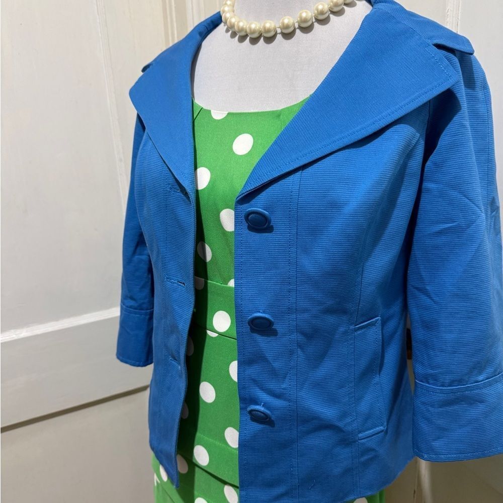 Anne Klein Black Label on Sky Blue Jacket women's size 6